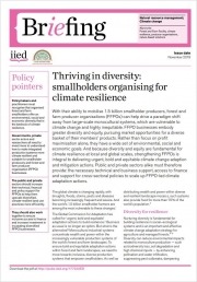 Thriving in diversity: smallholders organising for climate resilience